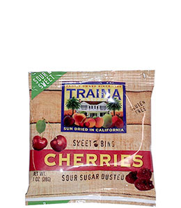 Traina Dried Sweet Bing Cherries Dusted with Sour Sugar
